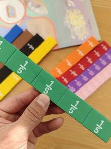 1 件磁性分数立方体磁性分数问题演示器三年级和四年级数学分数块分数问题加减演示器教学辅助学校用品返校