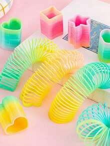 Zazumi 1/3/6/8/12/15/24 chiếc Bộ đồ chơi lò xo cầu vồng mini cho tiệc mùa xuân, Halloween, Giáng sinh, hộp quà Halloween, quà tặng, bộ hộp ma thuật (hình dạng ngẫu nhiên) - Nhiều màu - Xem 6