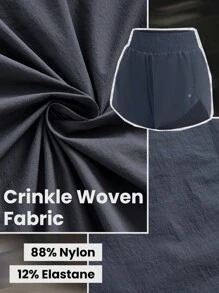 GLOWMODE Shorts De Carrera De Gran Altura Y Tejido Aireado Con Bolsillos - Iron Gray - Ver 5