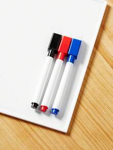 1 bảng trắng xóa khô khổ A4 có dây treo tường, bảng trắng xóa khô nhỏ, bảng trắng treo tường kèm 3 bút dạ từ tính, bút xóa được cho trẻ em, viết tin nhắn có thể xóa được, vẽ, đồ dùng học tập và gia đình - Nhiều màu - Xem 3