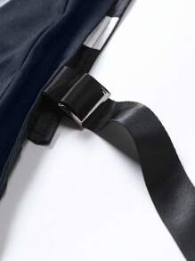 PAVTROS 男士骷髅印花口袋休闲背心，万圣节度假夏秋季外出街头背心，送给朋友、丈夫、男朋友的礼物加重背心男士背心海军蓝背心科技背心骷髅背心图案背心 - 藏蓝色 - 查看 3