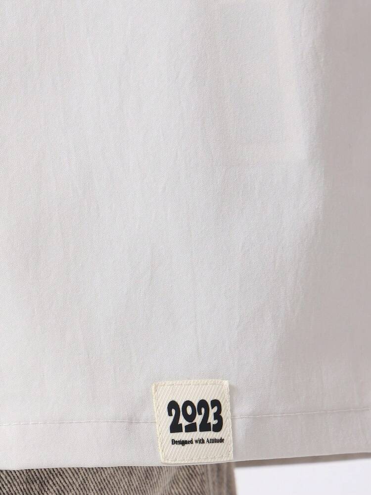 Oversized Studios Text Print T-Shirt With Drop Shoulder