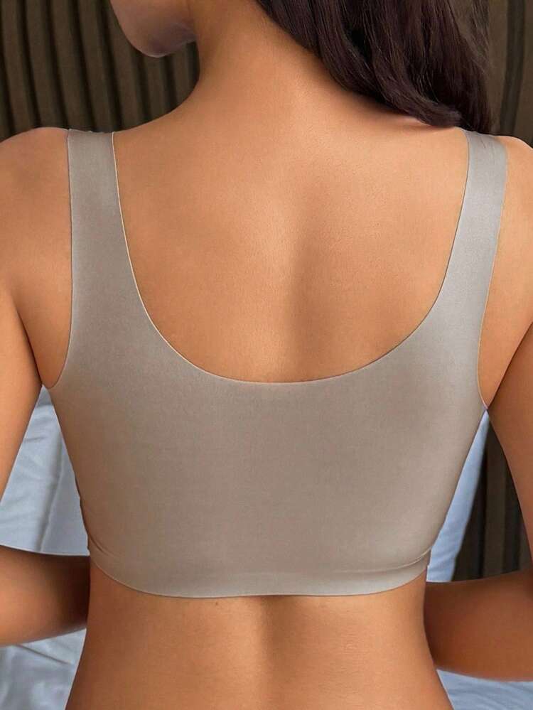 Solid Color Seamless Padded Wireless Bra For Women Lingerie For Women