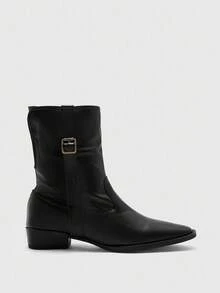 CUCCOO BIZCHIC Women's Mid-Calf Elegant Commuter Boots - Black - View 2