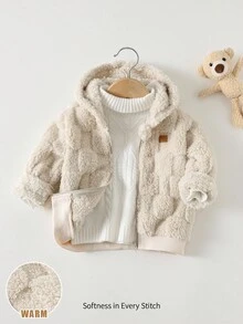 Cozy Pixies Baby Boy Hooded Long Sleeve Jacket Outerwear, Thermal Lined Thick,In Fall/Winter