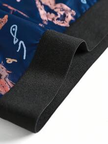 Manfinity Men's Briefs (Cats Digital Print) - Navy Blue - View 3