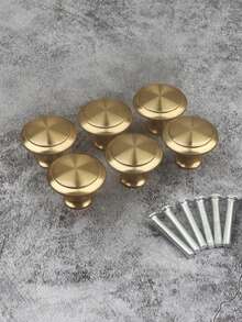 Modern Simple Gold Small Handle Cupboard Drawer Single-Hole Handle Cupboard Door Round Furniture Small Handle - Multicolor - View 9