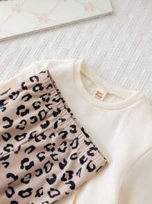 Cozy Pixies 2pcs Baby Girl Cartoon Cat Pattern Knit Soft Crew Neck Long Sleeve Pullover Sweatshirt And Elastic Waist Pants Set Fall Winter - Multicolor - View 6