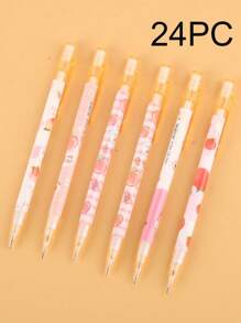 6支装 0.5毫米 随机可爱自走式绘图铅笔 适合小学生返校 - 粉色 - 查看 9