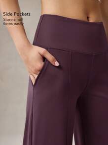 OutZeal 女士运动裤 日常休闲居家服 柔软针织面料 吸汗速干 高腰直筒裤型 带口袋