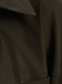 Briarwyn 秋冬装老款女士休闲通勤纯色常规夹克，返校季，女士复古服装，女士办公室服装 - 軍綠色 - 查看 8