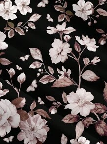 Glamance Constanza Baglietto Women Multicolour Plus Size Blouses Extra-Long Sleeve Notched Boho Plants All Over Print Plain Floral Summers Going Out Office Business Casual Fall Day Nights Women Travel Airport Streetwear Women Fall Clothes Modest Back To School Work Clothes Women Autumn And Winter Flowy Top Going Out Elegant Blouses New Year Chic Stylish Clothing Collection