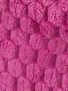 Amplova 女式性感毛茸茸吊带上衣和开衩迷你裙两件套 - 粉色 - 查看 9