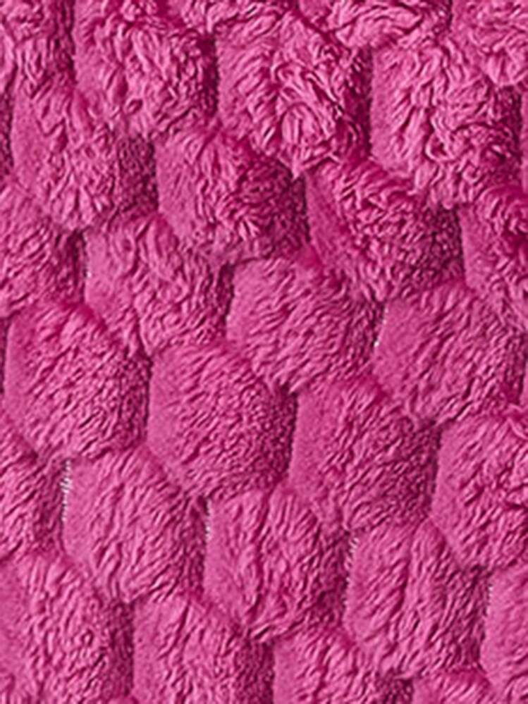 Amplova 女式性感毛茸茸吊带上衣和开衩迷你裙两件套 - 粉色 - 查看 9