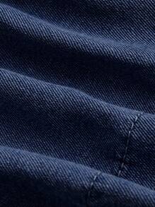SHEIN X ELOISA & ORSON SHEIN MOD Conjunto de ropa vintage de los años 90 para mujer: camiseta de cuello redondo, blusa corta de mezclilla azul dulce con mangas abullonadas, camisas con lazo, ropa de vuelta al colegio, ropa de otoño, atuendos de crucero para mujer, blusas para mujeres, blusas de otoño, camisa de burbujas, camisa con lazo, camisas escolares, camisa azul claro, camisa de fiesta de graduación, conjunto de cumpleaños