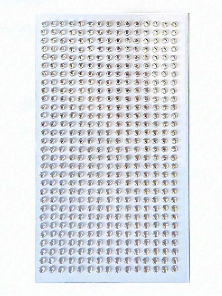 SHEIN 1PC Rhinestone Assorted Sticker Set, Sparkly DIY Craft Stickers For Scrapbooking, Journaling, Collage, Card Making, Phone Case Decoration, Laptop, Water Bottle, Planner, Gift Wrapping – Self-Adhesive Gems For Aesthetic Projects - White - View 17