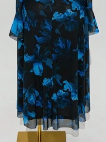 Modelyn Elegantes figurbetontes Partykleid mit langen Ärmeln für Damen in Große Größen