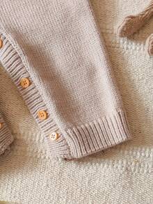 Vintaside Kids Infant Boys' Cute Bear Pocket Long Sleeve Jumpsuit Fall Winter - Brown - View 8