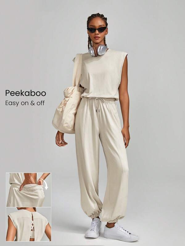 GLOWMODE Mono Peekaboo Con Bolsillo Ajustable Y Soporte Ligero De Bajo Impacto Para Uso Diario Casual Con Punto De Nube