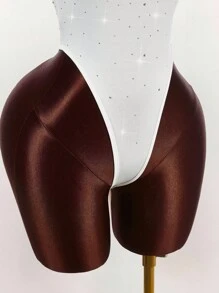 Amplova Rhinestone Embellished Sexy Bodysuit For Women, Party Wear White Bodysuit - Multicolor - View 7