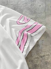 AXEPEAK Mehrere Teile Street Style V-Ausschnitt Kurzarm Loose Fit Digital Muster Herren T-Shirt, 2000er Jahre Stil