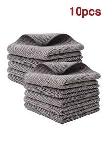 5/10/15/20片装厨房多功能清洁布家用清洁布吸水擦车巾厨房清洁布洗碗布