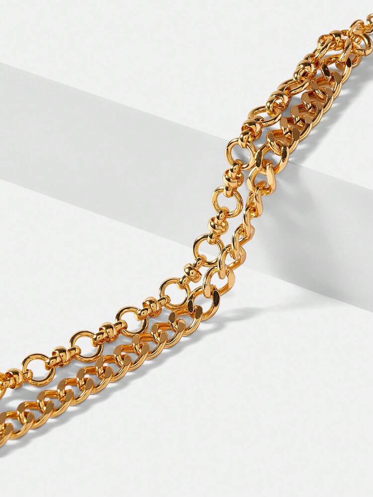 18K GOLD PLATED DOUBLE LAYER BRACELET