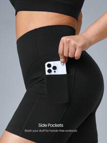 GLOWMODE 6 英寸 FeatherFit™ 塑腹骑行短裤 健身房夏季健身