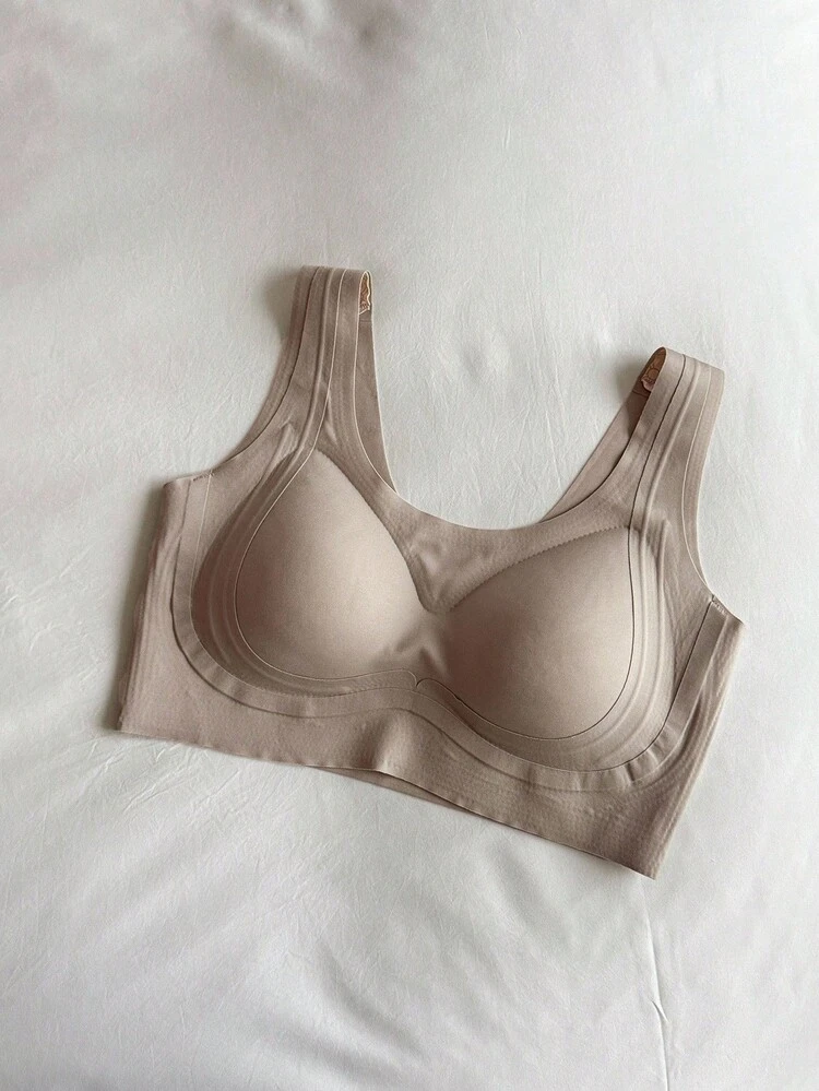 Solid Color Seamless Padded Wireless Bra For Women Lingerie For Women