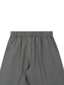 Manfinity Homme Men's Suit Pants, High-End New Design, Draping Suit Pants, Designer Fashion Casual Black Minimalist Business Trousers