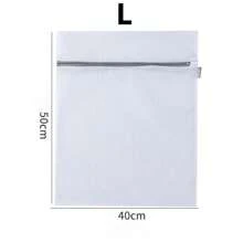 1/4/8 件灰色拉链封口网状洗衣袋，加厚洗衣袋，不同尺寸网状洗衣保护袋，衣物保护，洗衣房配件，洗衣袋，春季、极简主义、夏季上衣 - 灰色 - 查看 5