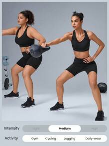 GLOWMODE 6 英寸 FeatherFit™ 塑腹骑行短裤 健身房夏季健身