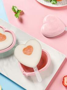 Joivida 1 molde de silicona para helados, molde DIY para paletas - Rosa - Ver 6