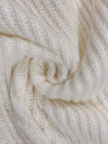 LanaWest 纯色镂空扭纹针织毛衣，休闲适合聚会、居家、工作