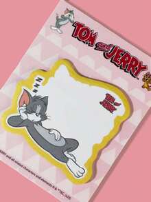 TOM & JERRY X SHEIN Cartoon Pattern Sticky Notes Set-Cute Cartoon Memo Pads For Office School Supplies, Collectible Stationery - Multicolor - View 5