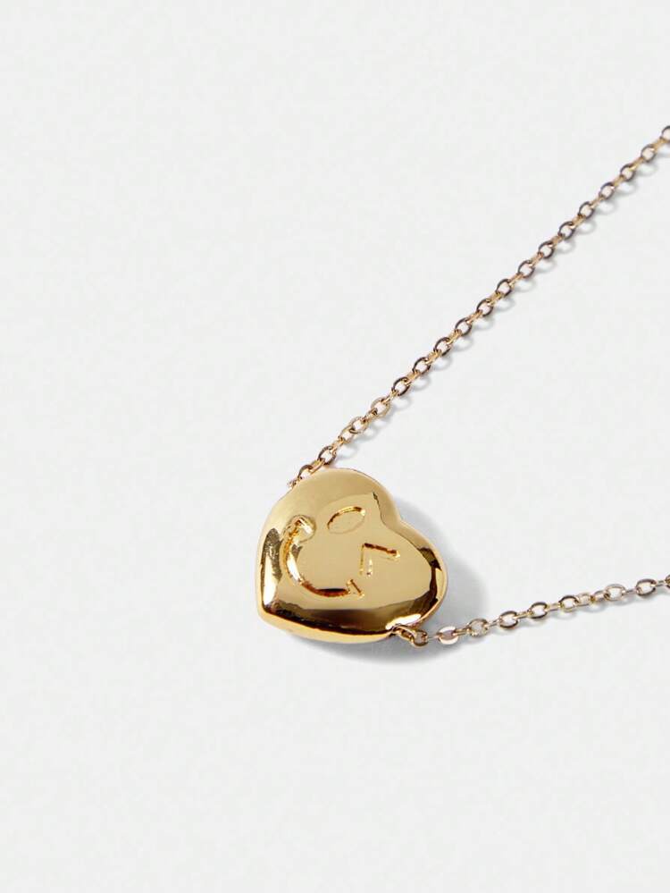 S.W.Smiley x MOTF 18K GOLD PLATED WINKING HEART SMILING FACE BRACELET