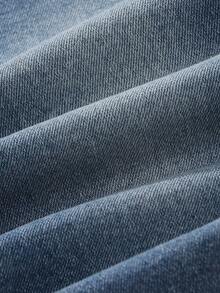 Baby Boy Denim Pants Baby Boy Casual Elastic Waist Washed Blue Cuffed Hem Jeans Baby Boy Denim Pants Baby Boy Jeans Baby Boy Jeans Baby Jeans My First Christmas My First Halloween Casual Versatile Denim Jeans, Autumn/Winter 2025 New Arrival, Suitable For Daily Wear Collegiate Style, Street Fashion, Casual, Retro, Pop, Bohemian Style, Street Style, Basic Versatile Model, Daily Outings, School Commuting, Gatherings, Home, Vacation, Picnics, Back-To-School Season, Halloween, Christmas Fall - Light Wash - View 7