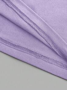 SHEIN EZwear Bộ 3 áo hai dây bó sát màu đen, tím, trắng dành cho nữ, thích hợp mặc vào mùa hè - Nhiều màu - Xem 3