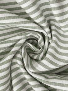 EMERY ROSE Váy cổ tròn sọc thường ngày mùa hè cho nữ Váy thường ngày mùa hè Váy ngắn tay mùa hè Váy sọc mùa hè Váy mùa hè cho nữ - màu xanh lá - Xem 8