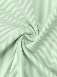 Elenzga 优雅蓝色3D花卉装饰女式T恤 - 綠色 - 查看 6