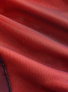 SHEIN MOD Plus Size Ombre Bowknot Asymmetric Fitted Dress Woman Fall Outfit, Sunset Dress,Wedding Guest Dress Women,Autumn Clothes,Fall Clothes,Retro,Chic - Multicolor - View 4