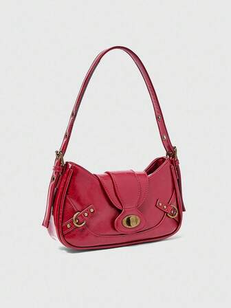 Grunge Punk Damen Mode vielseitige Lässig Retro Umhängetasche