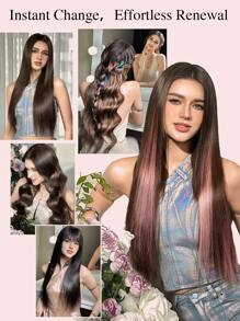 9AM Hair 巧克力棕色波浪无胶假发 真人发丝 预拔 预剪 无胶前蕾丝假发 可直接佩戴 6x5 波浪卷发 180% 密度 #4 闭合假发 漂白结 女士 - S4 - 查看 15