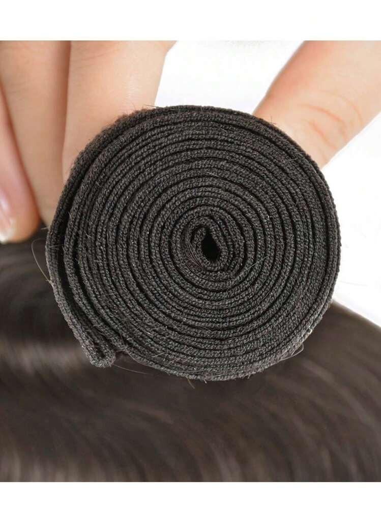 深棕色波浪卷发 1 件真人发束 161820 英寸 #2 巧克力棕色雷米接发 女士巴西双拉 - S2 - 查看 5