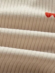 SHEIN MOD Women Casual Heart Print Cute Suspender Jumpsuit For Summer