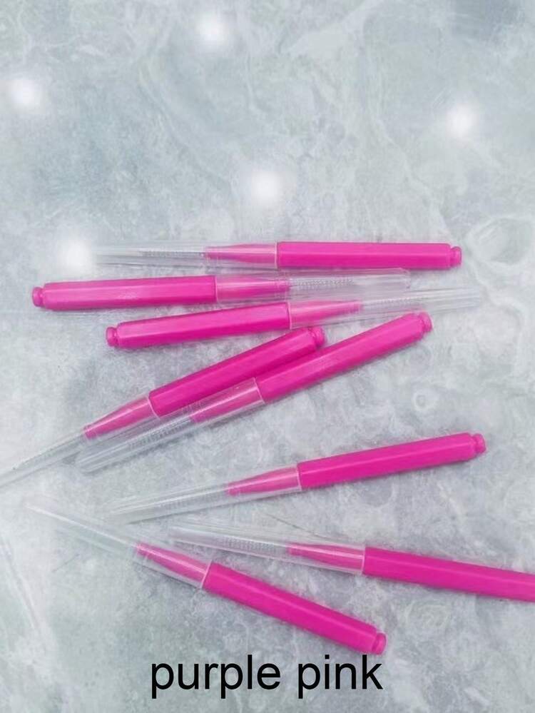 SHEIN 50 件深层清洁牙间刷不锈钢丝配尼龙刷毛，非常适合牙齿和牙缝，口腔卫生必需品 - 彩色 - 查看 21