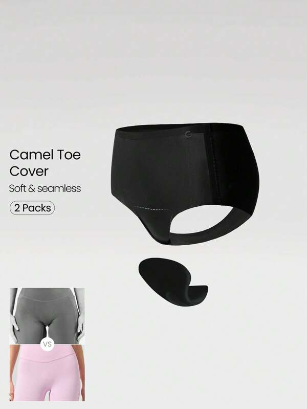 GLOWMODE 2 Pack Bye Bye Lines Lightweight Breathable Stretchy Seamless High-Waist Foam Pads Briefs Underwear Daily Casual Wear