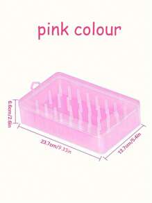 42 bobines Organisateur de fil à coudre - Boîte de rangement transparente verrouillable, convient pour les accessoires de broderie et de matelassage, boîte de rangement d'outils de couture portable, conception sûre. - Multicolore - Voir 5