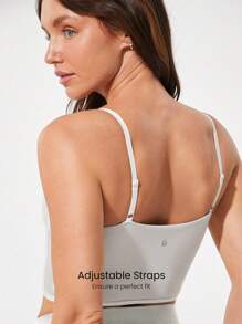 GLOWMODE FeatherFit™ Two-Tone Scoop Neck Longline Sports Bra Low Impact Yoga Daily