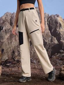 In My Nature Damen Wanderhosen, Outdoor Hosen, Wanderhosen, leichte Wanderhose, locker sitzende Fallschirmhose, Wanderhosen, Outdoor Cargohosen, Outdoor Wanderhosen, Herbst Winter, Winterhosen, Cargohosen, warme Hosen, warme Hosen, Khakihosen, Freizeithosen, Alltagshosen, dicke Thermohosen - Beige - Übersicht 3